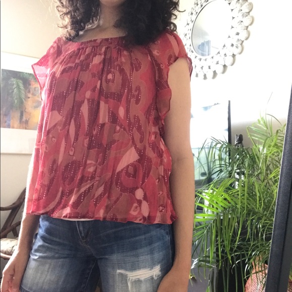 🇫🇷 Pablo Silk Boho Top - Picture 9 of 10